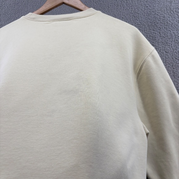Carhartt WIP Carhartt Sweat Crewneck Embroidered Logo Pale Yellow Size L - Picture 14 of 14